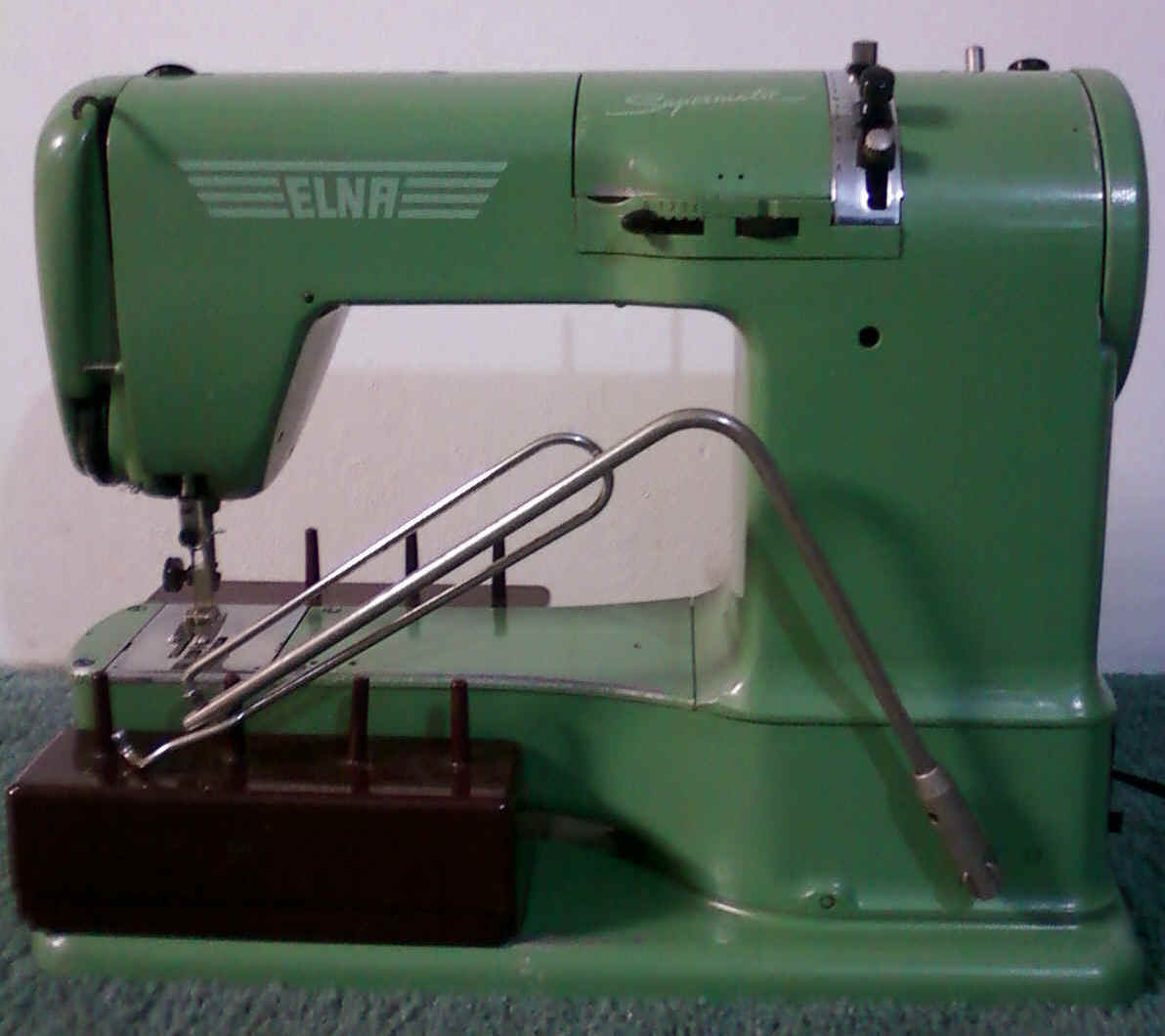 Instruction Manual Vintage Elna Supermatic SU Green 1952-1958 Sewing  Machine Operating Owners Guide 